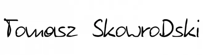 Tomasz SkowroDski  免费字体下载