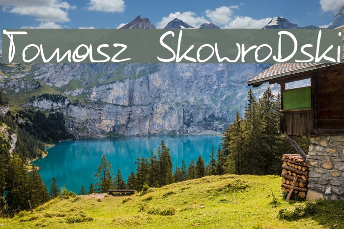 Tomasz SkowroDski Font examples