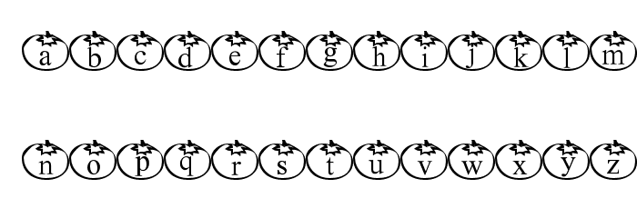 Tomate Font LOWERCASE
