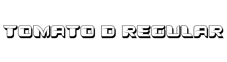 Tomato 3D Regular  font caratteri gratis