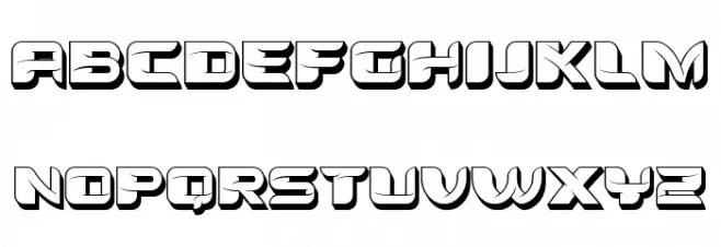 Tomato 3D Regular 字体 大写