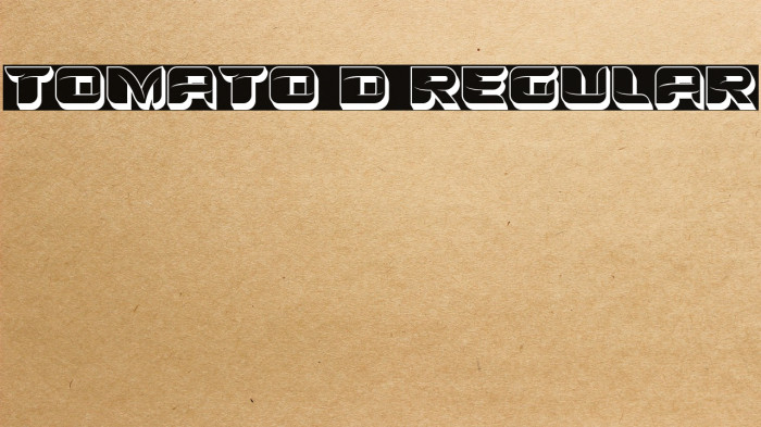 Tomato 3D Regular Example 3