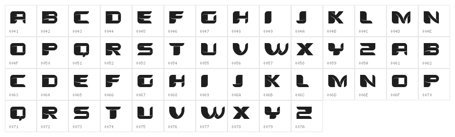 Tomato Regular Character Map