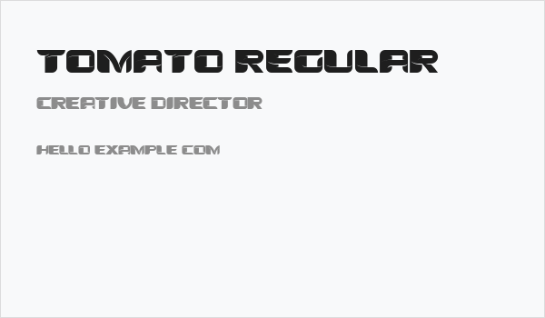 Tomato Regular Business Card