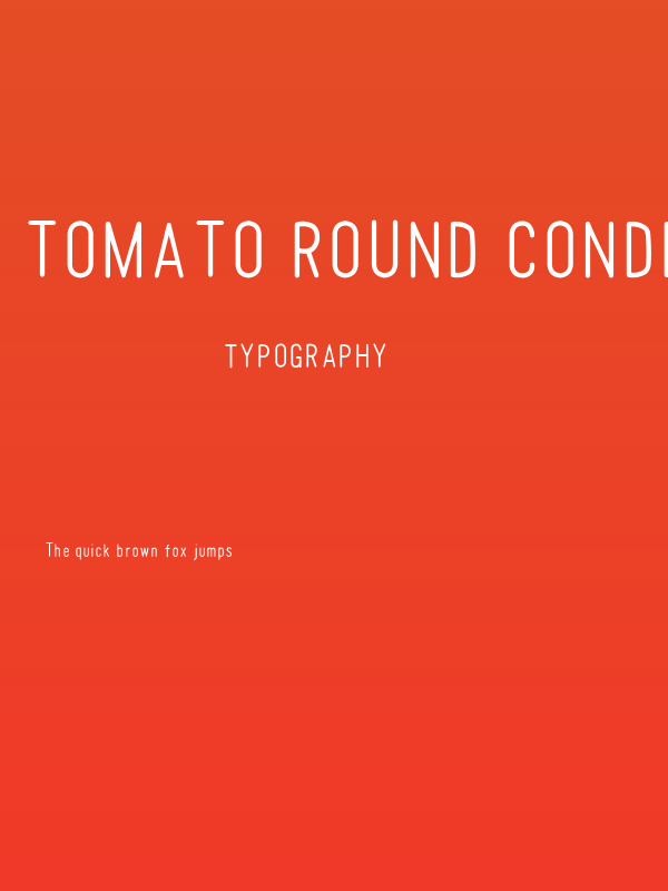 Tomato Round Condensed Thin Poster