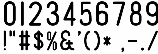 Tomato Round Condensed Font OTHER CHARS