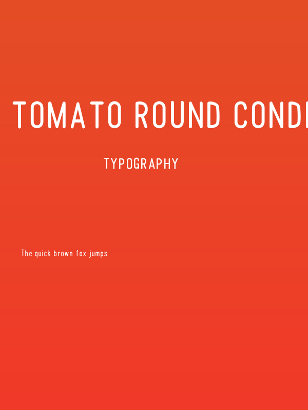 Tomato Round Condensed Poster