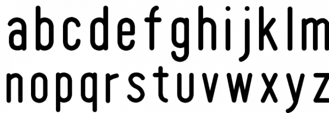 Tomato Round Condensed Font LOWERCASE