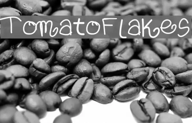 TomatoFlakes Font examples
