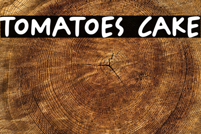 Tomatoes Cake Example 3