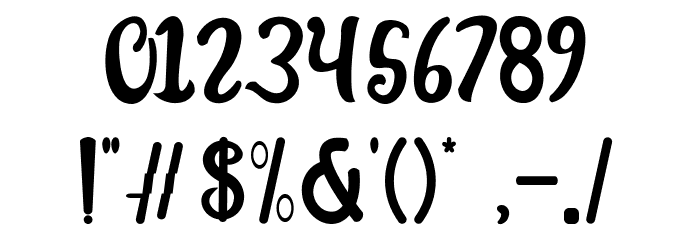 Tomatos Pizza Font OTHER CHARS