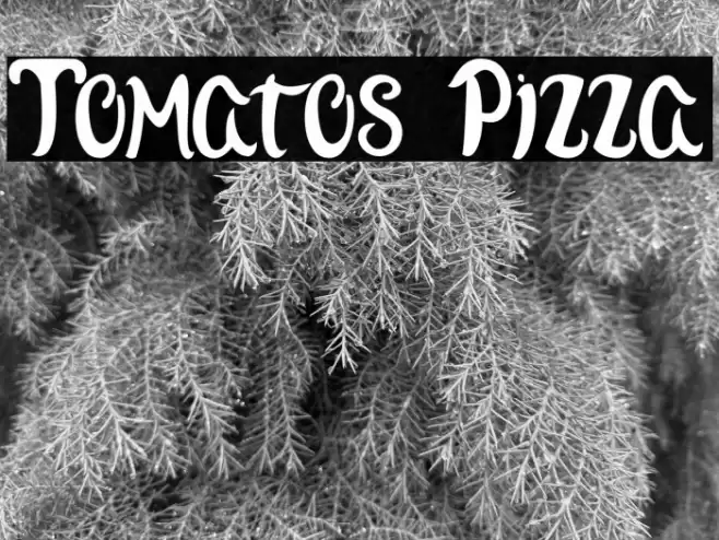 Tomatos Pizza Шрифта examples
