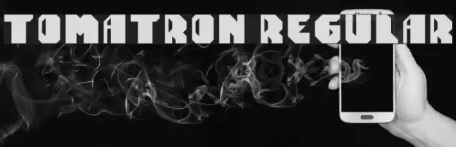 Tomatron Regular Font examples