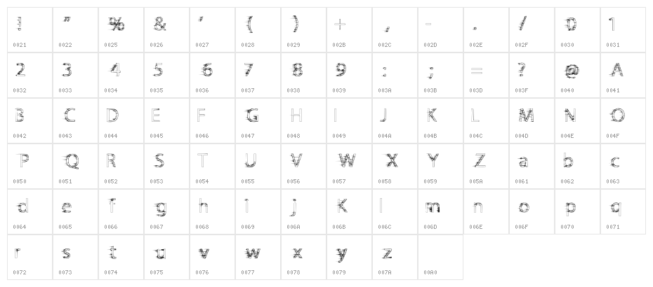 Tomb of Clay-Regular Character Map