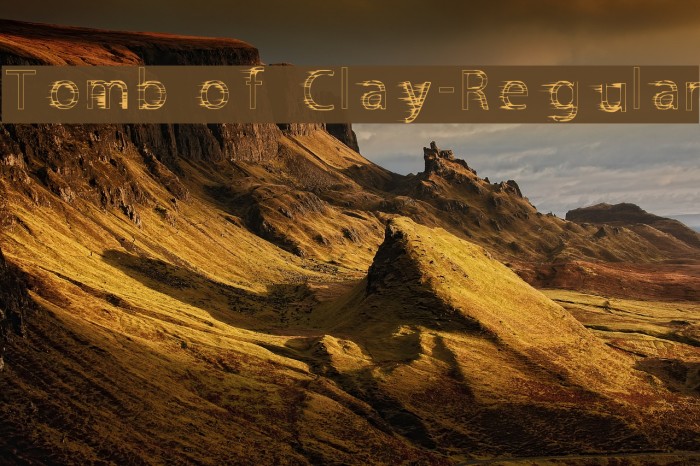Tomb of Clay-Regular Font examples