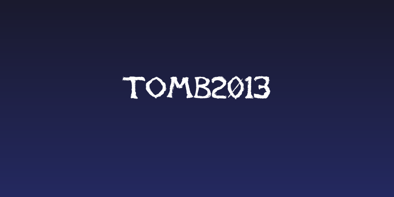 Tomb2013 Social Header