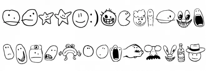 Tombats Smilies 字体 大写