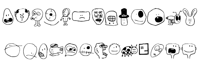Tombats Smilies Font LOWERCASE