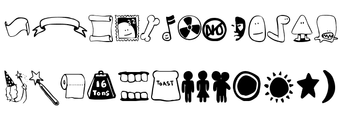 Tombats Three Font LOWERCASE