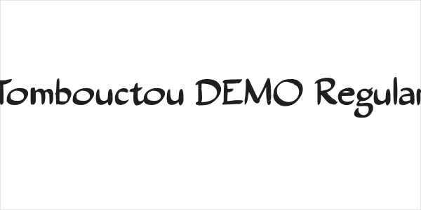 Tombouctou DEMO Regular Logo