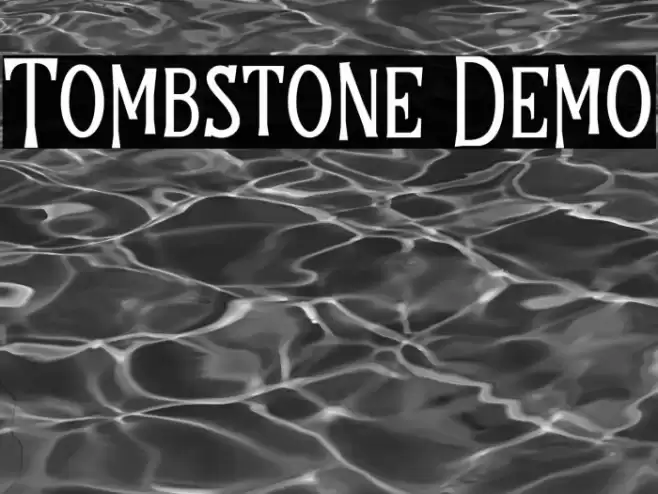 Tombstone Demo Font examples