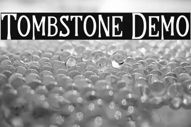 Tombstone Demo Font examples