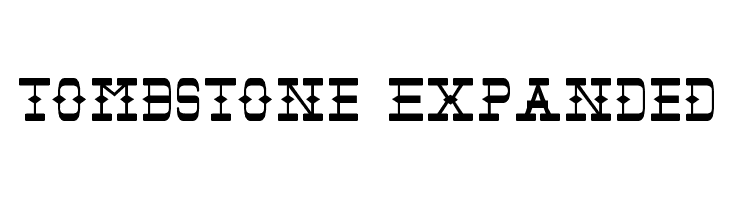 Tombstone Expanded Font
