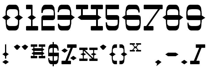 Tombstone Expanded Font OTHER CHARS