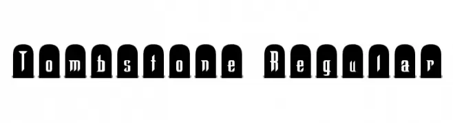 Tombstone Regular  Скачать бесплатные шрифты