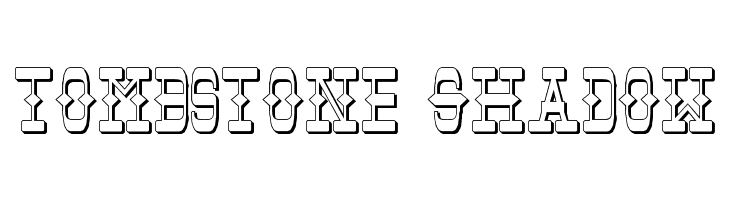 Tombstone Shadow Font