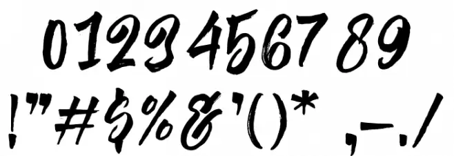 Tombstone Font OTHER CHARS