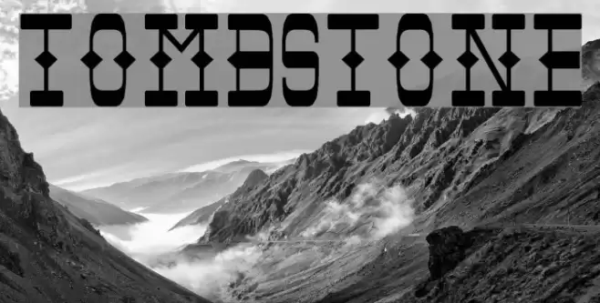 Tombstone Font examples