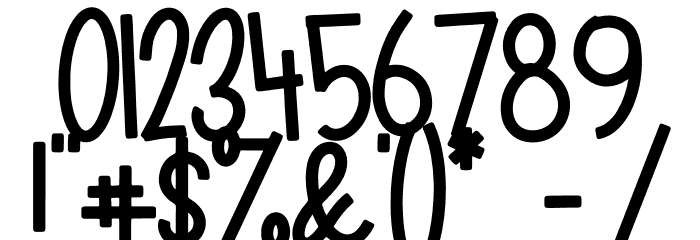 Tomcat Likely Font OTHER CHARS
