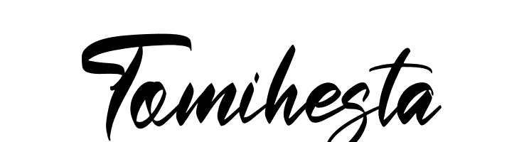 Tomihesta  フリーフォントのダウンロード