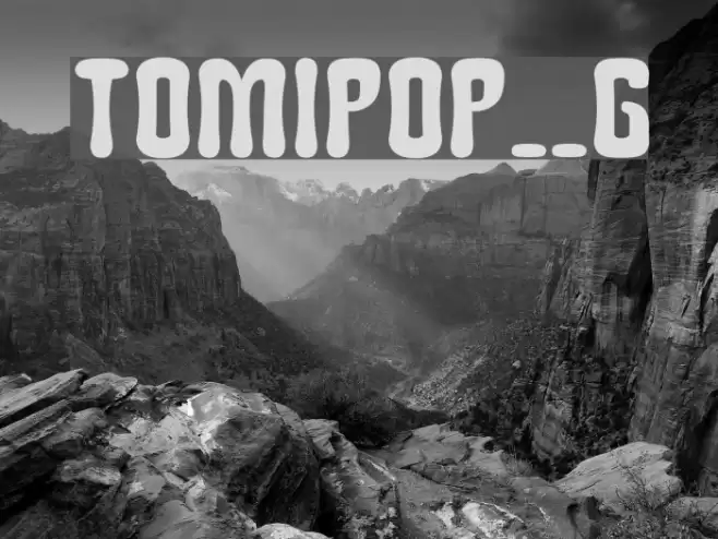 Tomipop__G Шрифта examples