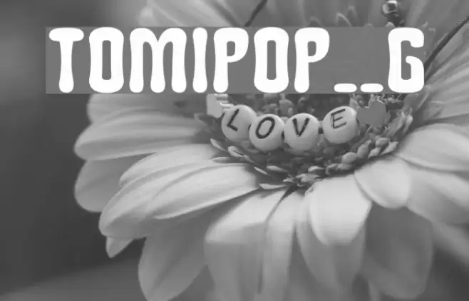 Tomipop__G Шрифта examples