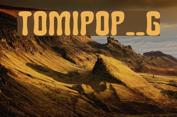 Tomipop__G Шрифта examples