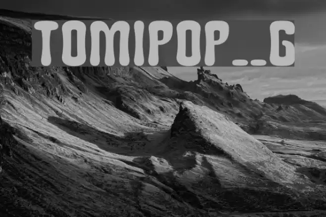 Tomipop__G Шрифта examples