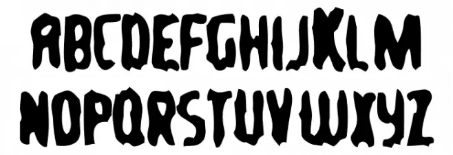 TommyGun-Regular Schriftart Groß
