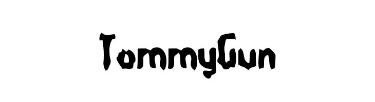 TommyGun  font caratteri gratis