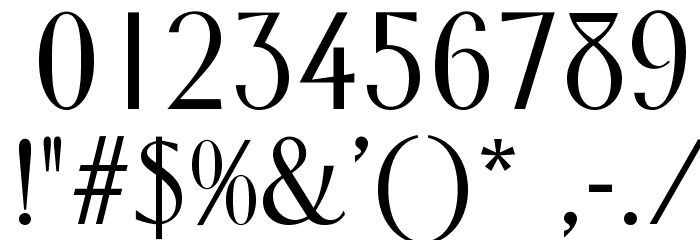 TommyOpti Font OTHER CHARS