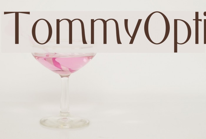 TommyOpti Font examples
