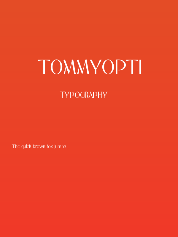 TommyOpti Poster