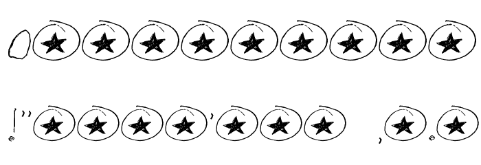 Tommy's First Alphabet Font OTHER CHARS