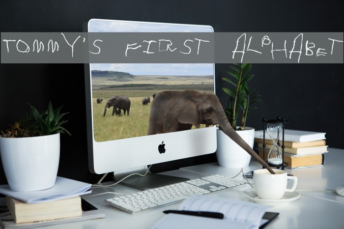 Tommy's First Alphabet Font examples