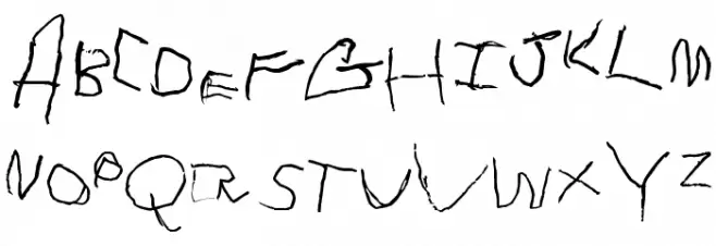 Tommy's First Alphabet Polices MINUSCULES