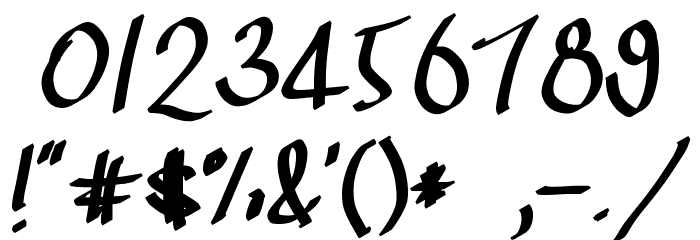 Tommy's Font OTHER CHARS