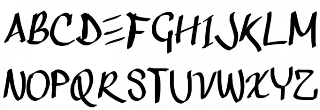 Tommy's フォント 大文字