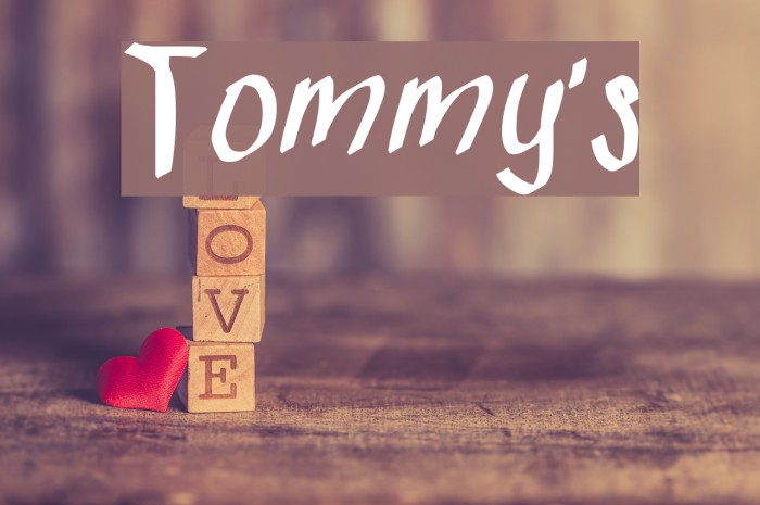 Tommy's Font examples