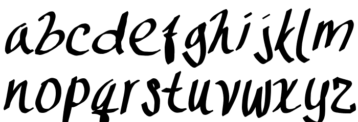 Tommy's Font LOWERCASE